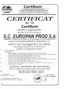 Certificat CERTROM